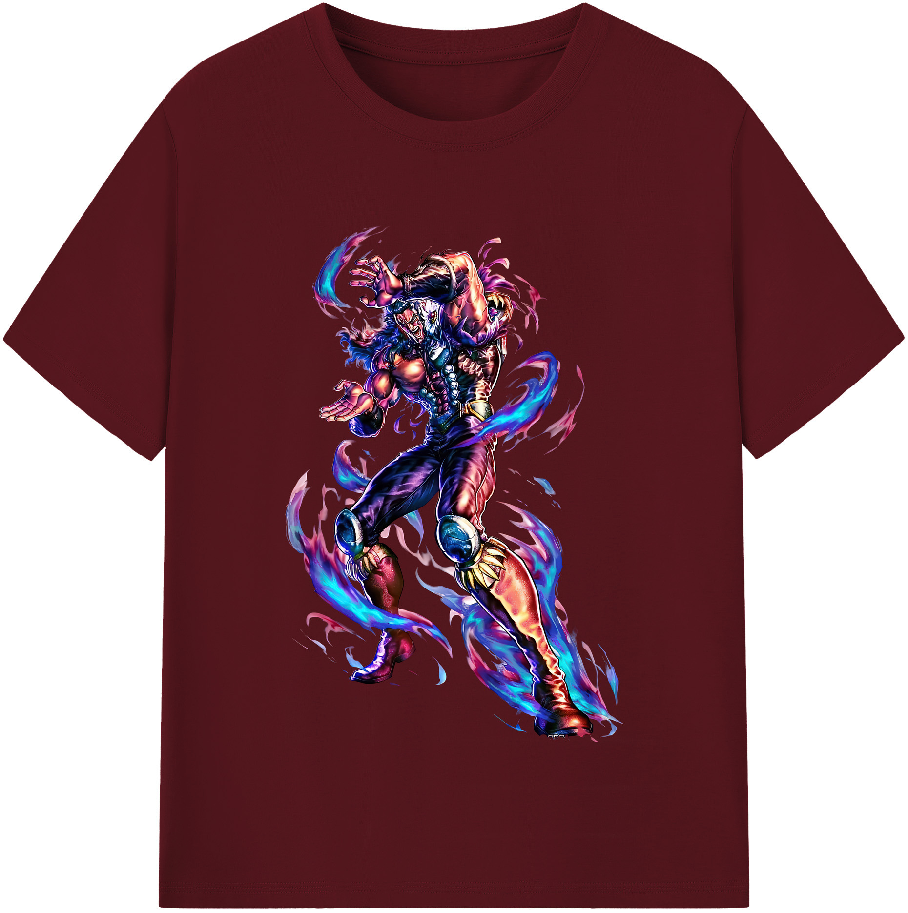 （画像用） 北斗の拳 Fist of the North Star 綿100％半袖Tシャツ（フロントプリント）